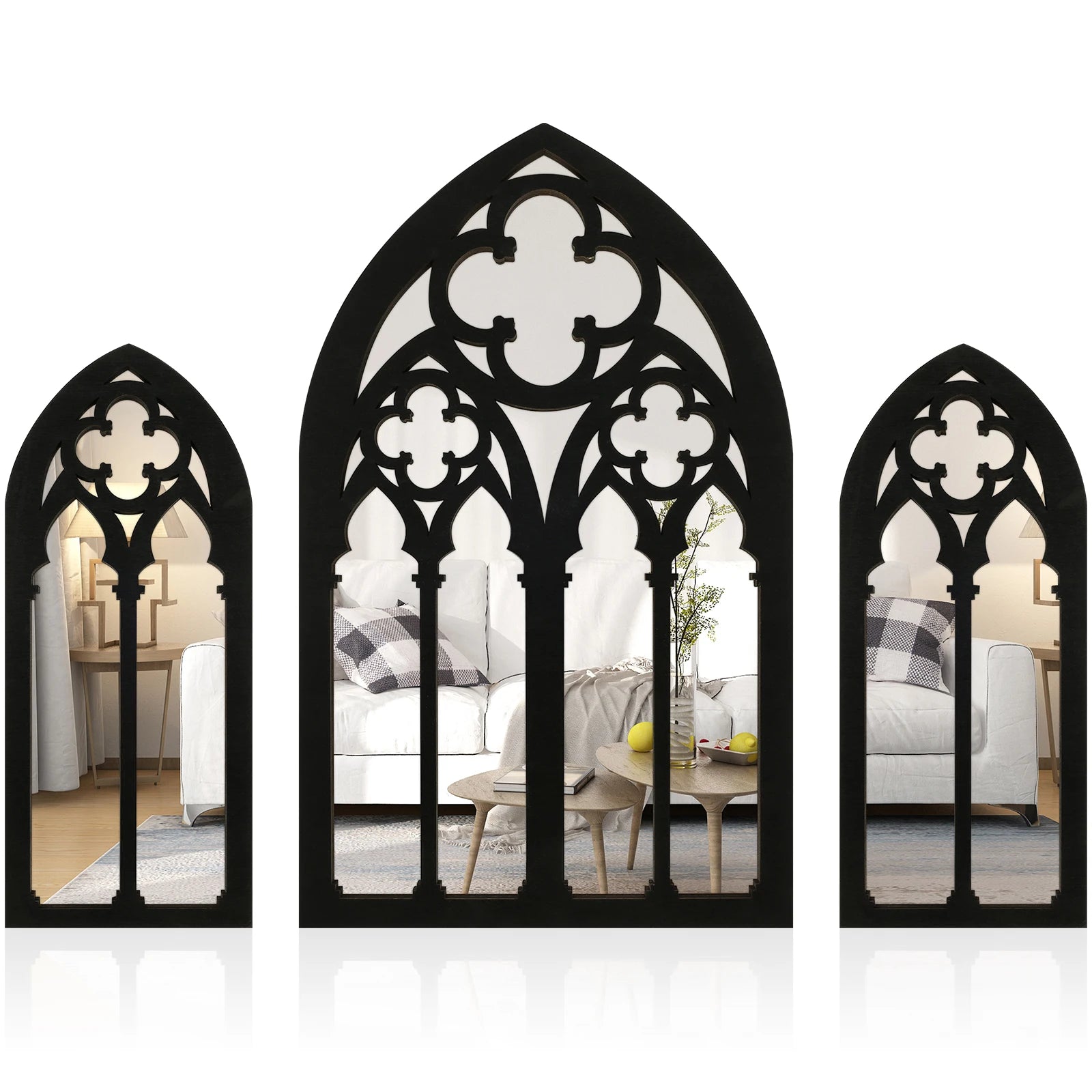 Gothic Cathedral Window Mirrors