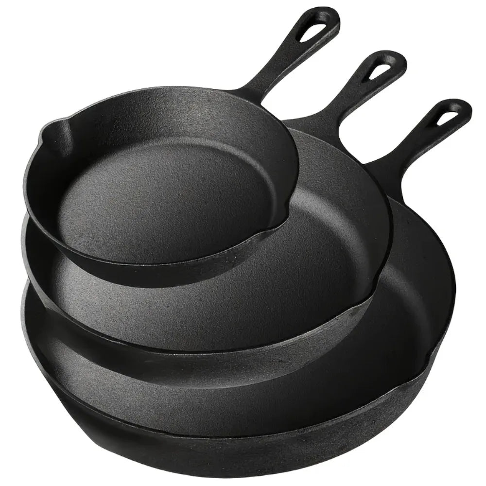 3PCS Cast Iron Skillet Set