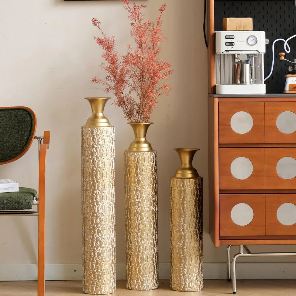 Gold Metal Vase