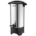 SucceBuy Commercial Coffee Urn 50 Cups Stainless Steel Large Coffee Dispenser 1000W Electric Coffee Maker Urn For Quick Brewing
