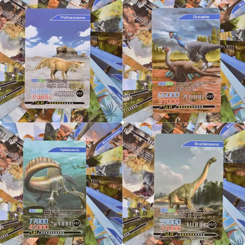 Dinosaurs Flash Learning Cards 55PCS  Collectible Cards Flash Card Educational Learning Toys For Kids